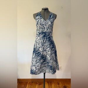 Ann Taylor Blue and White Sun Dress